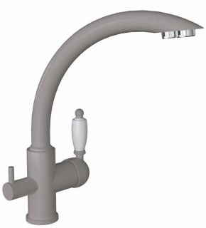 Смеситель для кухни Florentina Шале с подключением под фильтр грей